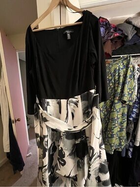 R&M Richards Black Evening Dress